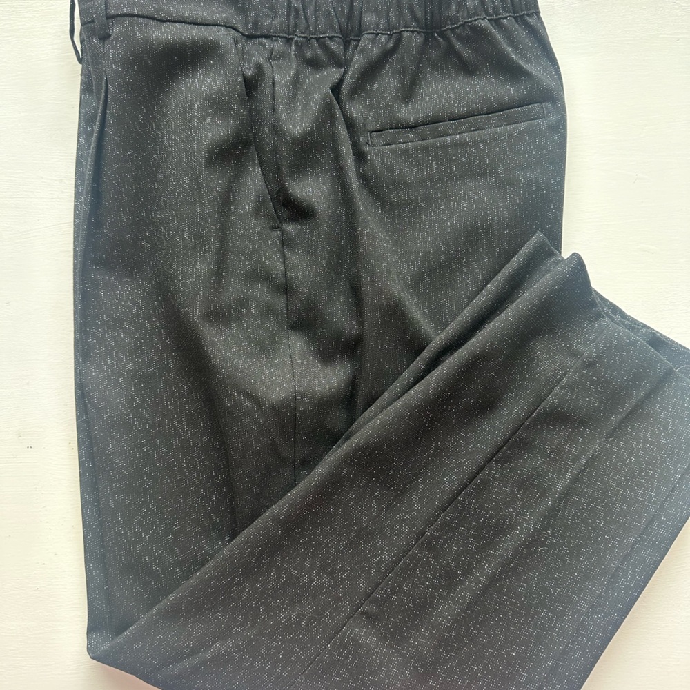 LOFT Glittery Black Trousers